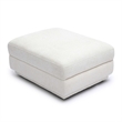 Pemberly Row Contemporary Upholstered Cream Chenille Modular Ottoman