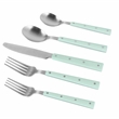 Pemberly Row Mint and Stainless Steel Flatware - Set of 5 Pieces