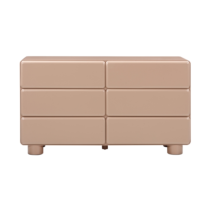 Pemberly Row Handmade Modern / Contemporary Taupe 6-Drawer Dresser