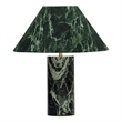 Pemberly Row Modern / Contemporary Spider Green Marble Table Lamp