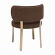 Pemberly Row Contemporary Chocolate Brown Boucle Dining Chair