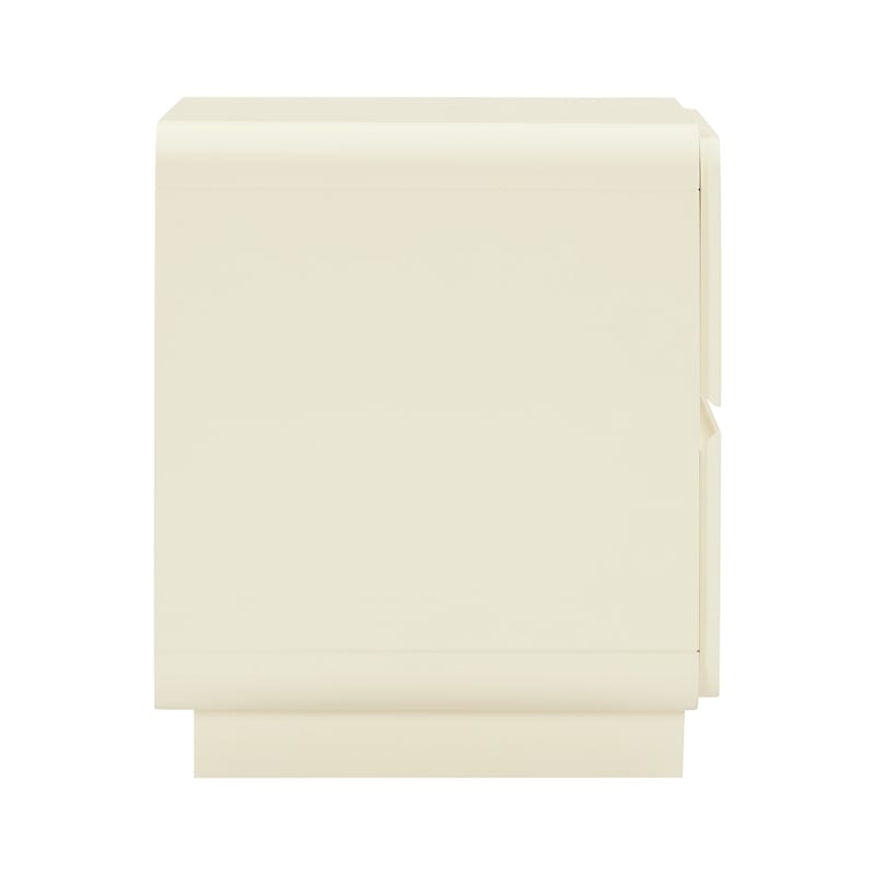 Pemberly Row Handmade Modern Modern Transitional Cream Nightstand