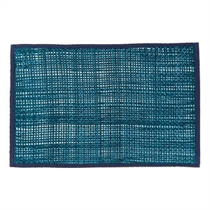 Pemberly Row Handmade Transitional Blue Seagrass Placemat - Set of 4