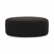 Pemberly Row Contemporary Black Finish Boucle Ottoman - 39.2