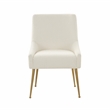 Pemberly Row Handmade Modern Transitional Cream Boucle Side Chair