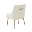 Pemberly Row Handmade Modern Transitional Cream Boucle Side Chair