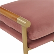 Pemberly Row Rattan Velvet Chair in Mauve Pink - 34.5