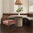 Pemberly Row Rattan Velvet Chair in Mauve Pink - 34.5