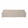 Pemberly Row Handmade Transitional Beige Textured Velvet Lounge Sofa