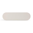 Pemberly Row Contemporary Cream High Gloss Console Table - 50