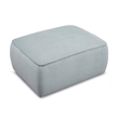 Pemberly Row Light Green Performance Corduroy Velvet Ottoman