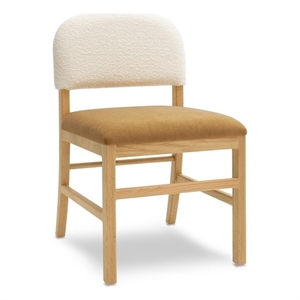 Pemberly Row Transitional Cognac Performance Velvet Dining Chair
