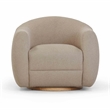 Pemberly Row Modern / Contemporary Light Brown Boucle Swivel Chair