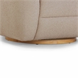 Pemberly Row Modern / Contemporary Light Brown Boucle Swivel Chair