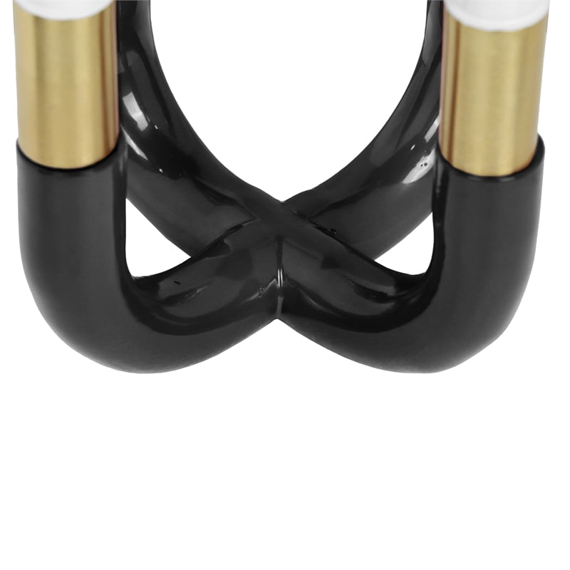 Pemberly Row Handmade Modern Transitional Black Finish Candelabra