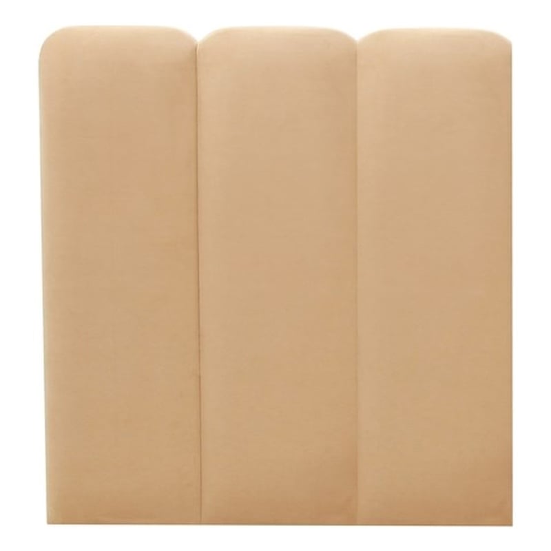 Pemberly Row Contemporary Honey Velvet Wings - Queen or King (Set of 2)