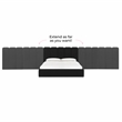 Pemberly Row Contemporary Black Velvet Wings - Queen or King (Set of 2)