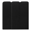 Pemberly Row Contemporary Black Velvet Wings - Queen or King (Set of 2)