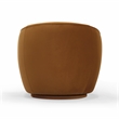 Pemberly Row Modern / Contemporary Cognac Velvet Swivel Chair
