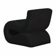 Pemberly Row Contemporary Black Oversized Corduroy Accent Chair