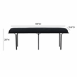 Pemberly Row Handmade Transitional Black Finish Upholstered Bench