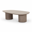 Pemberly Row Washed Ash Oblong Coffee Table - 47.7