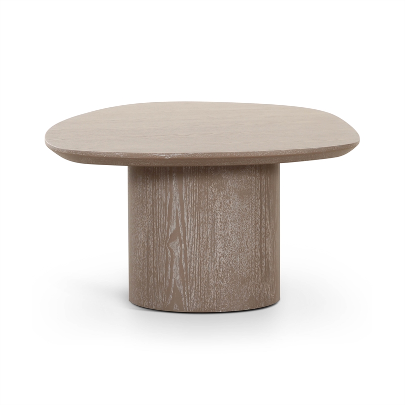 Pemberly Row Washed Ash Oblong Coffee Table - 47.7