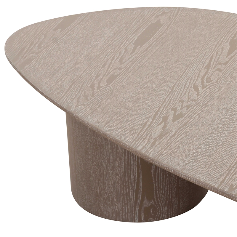 Pemberly Row Washed Ash Oblong Coffee Table - 47.7