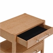 Pemberly Row Contemporary Birdseye Maple 2-Drawer Nightstand