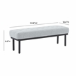 Pemberly Row Handmade Transitional Upholstered  Gray Boucle Bench