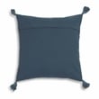 Pemberly Row Blossom Printed Cotton Tassel 20 Inch Accent Cushion