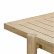 Pemberly Row Contemporary Light Teak Outdoor Rectangular Dining Table