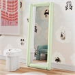 Pemberly Row Contemporary Mint Green Large Floor Mirror - 28