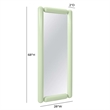 Pemberly Row Contemporary Mint Green Large Floor Mirror - 28