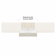 Pemberly Row Contemporary Cream Boucle Wings - Queen or King (Set of 2)