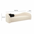 Pemberly Row Handmade Transitional Beige Faux Shearling Sofa