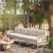 Pemberly Row Handmade Modern / Contemporary Cream Outdoor 110
