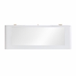Pemberly Row Transitional Hollywood White Desk with Vanity Mirror