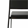 Pemberly Row Black Performance Vegan Leather Stackable Stool - Set of 2