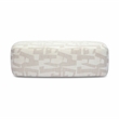 Pemberly Row Modern Transitional Cream Finish Jacquard Bench