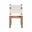 Pemberly Row Contemporary Cream Outdoor Dining Chair - Set of 2