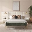 Pemberly Row Contemporary Cream Boucle Queen Wings (Set of 2)