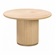 Pemberly Row Transitional Oak Wood Round Dining Table - 47.3