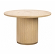 Pemberly Row Transitional Oak Wood Round Dining Table - 47.3