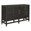 Pemberly Row Handmade Modern Coastal Charcoal Woven Rattan Buffet