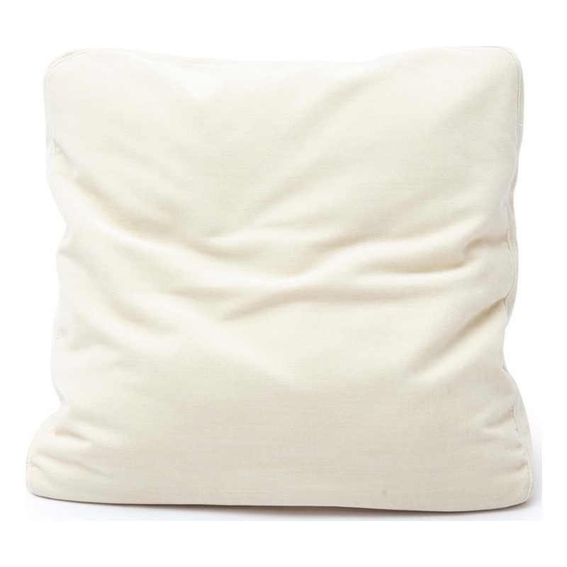 Pemberly Row Cream Chenille 24 x 24 inch Square Floppy Pillow