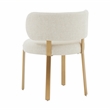 Pemberly Row Handmade Modern Transitional Cream Linen Dining Chair