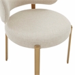 Pemberly Row Handmade Modern Transitional Cream Linen Dining Chair