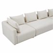 Pemberly Row Handmade Contemporary Cream Upholstered 145