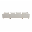 Pemberly Row Handmade Contemporary Cream Upholstered 145